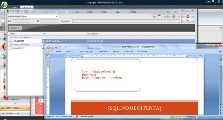 Automazione completamento modelli documenti
